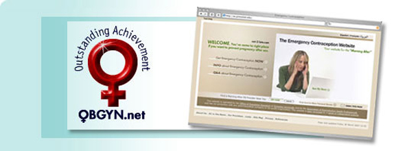 OBGYN.net Outstanding Achievement Award for not-2-late.com