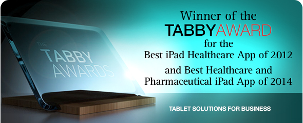 Tabby Award winner for Best iPad Healthcare App of 2012 and 2014