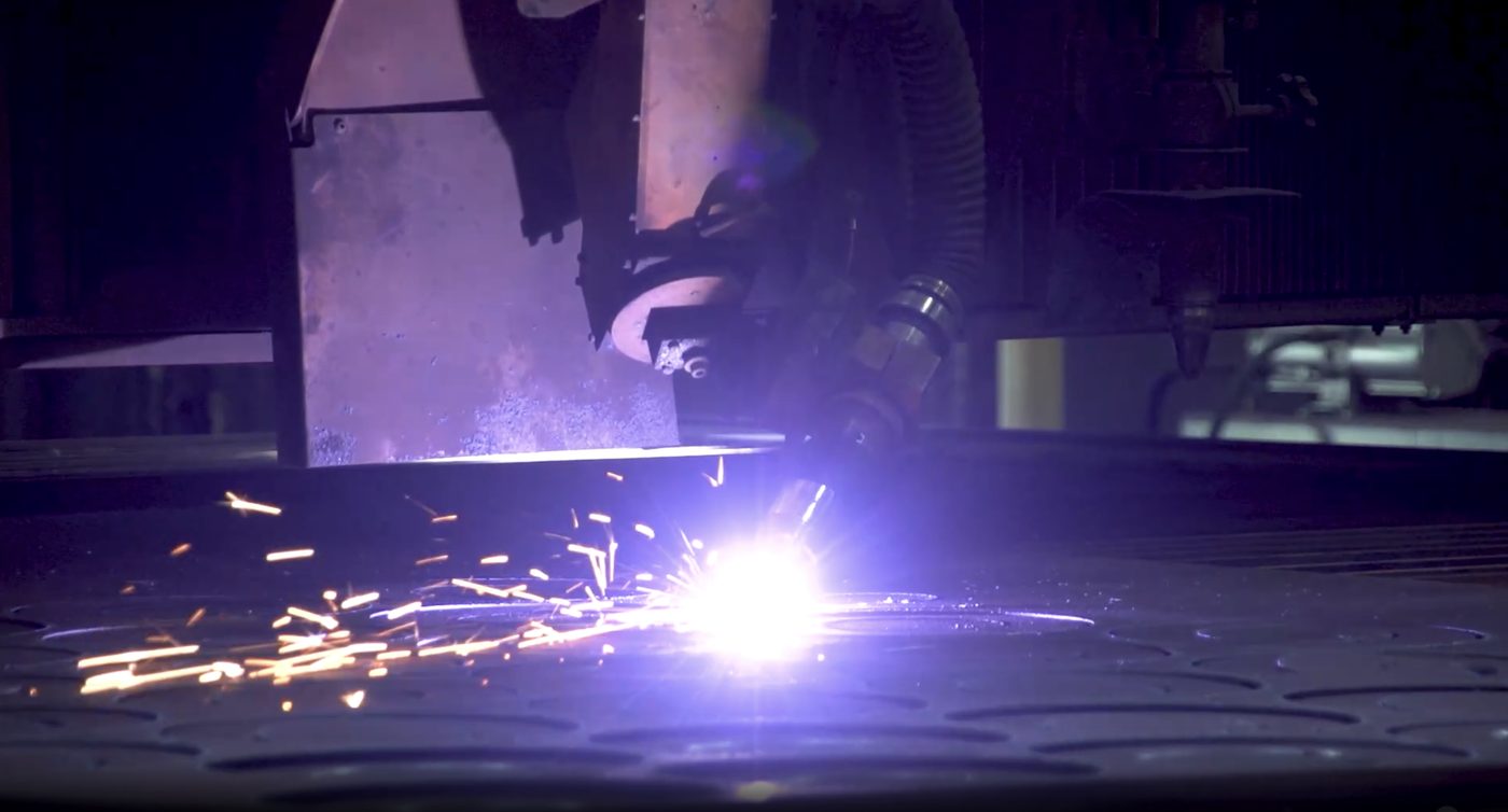 Industrial manufacturing floor, the kind of operation Lehigh Valley companies run.