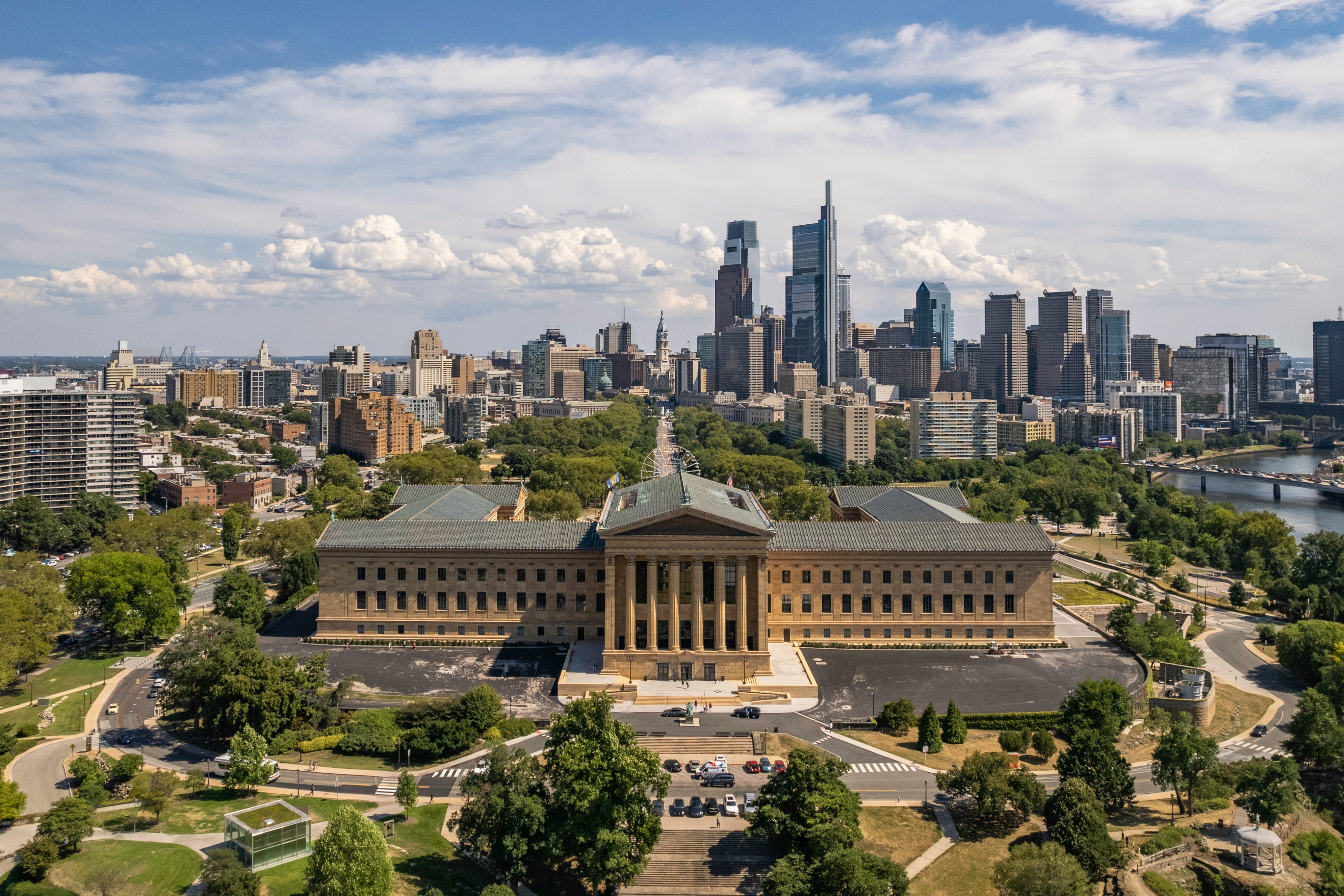 Philadelphia, PA — aerial view of the Greater Philadelphia area