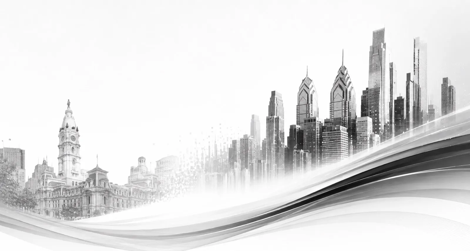 Philadelphia skyline illustrating business growth